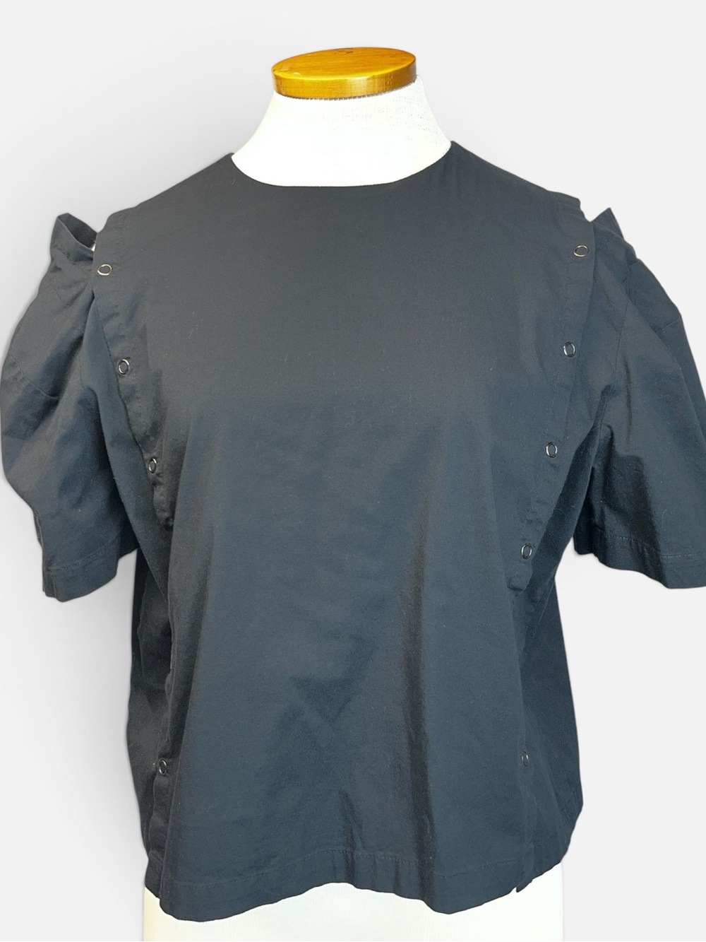 Toit Volant Tati Convertible Snap Top in Black Small Art To Wear